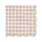Brown Gingham Scalloped Lunch Napkins, 20ct. by Celebrate It™